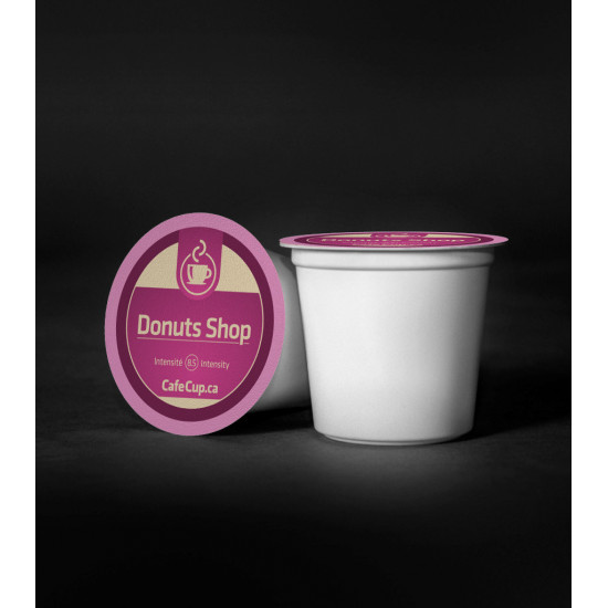 K-Cups Donuts Shop | 24 Dosettes | intensité 8.5 |capsule recyclable