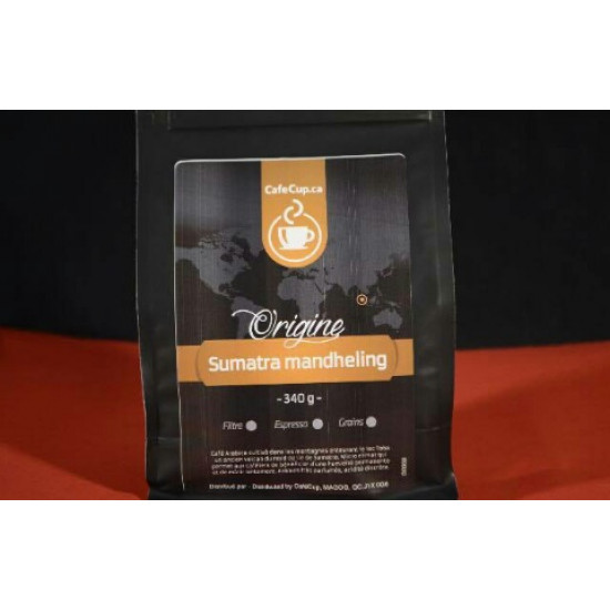Café Indonésie Sumatra Mandheling Origine 100% | vrac, format 340g | Intensité 8.0